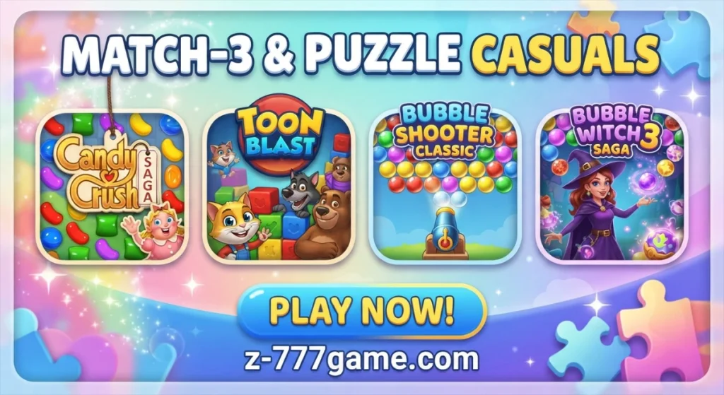 Match-3 & Puzzle Casuals - Z777 Games
