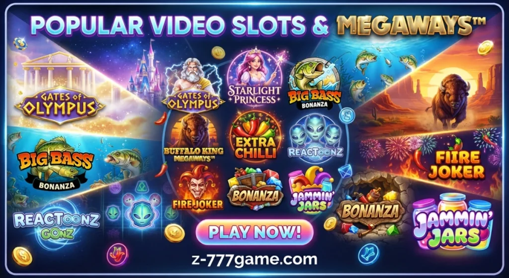 Popular Video Slots & Megaways