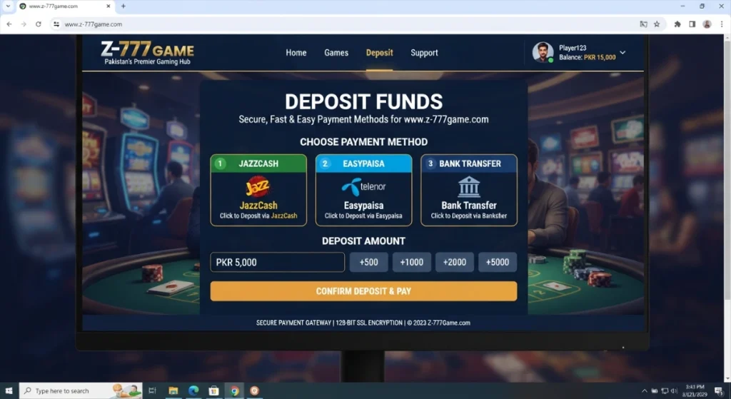 Z777 Game Deposit