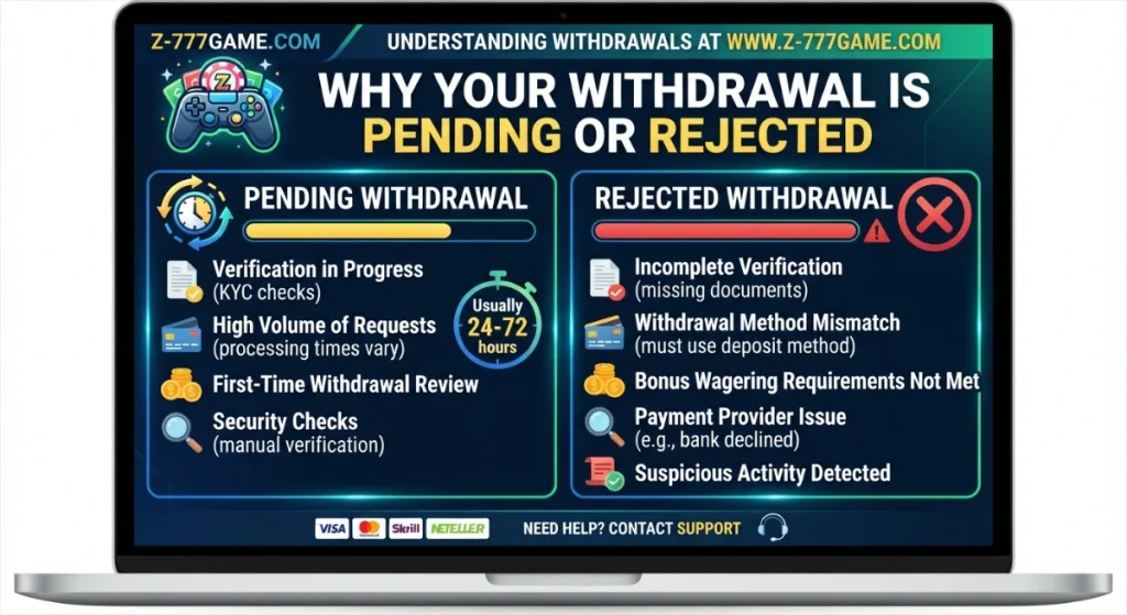 Z777 Game Withdraw